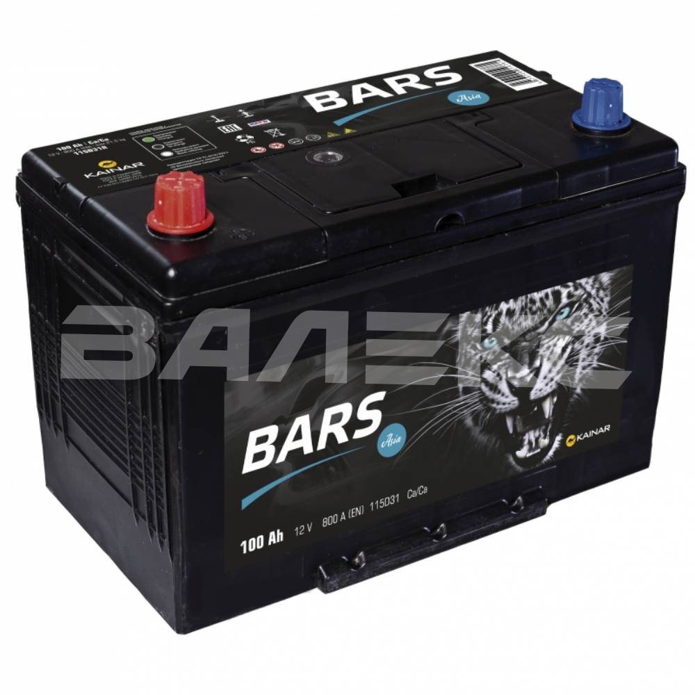 АКБ BARS_ASIA  100 Ач  п/п D31R 800 А