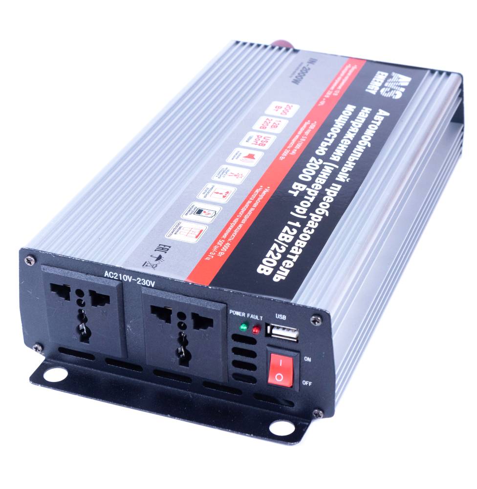 . Авто_инвертор AVS IN-2000W 12/220V