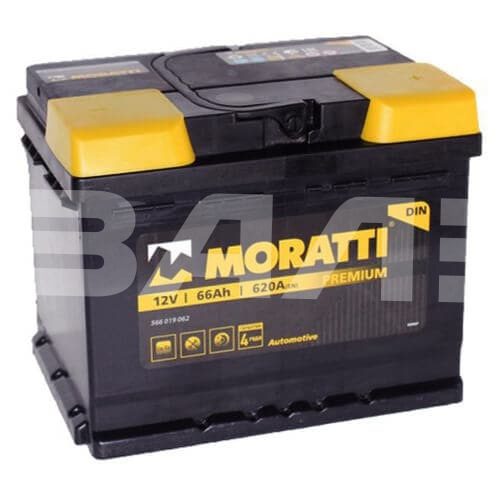 АКБ MORATTI  66 Ач  oбратная п. 670 А