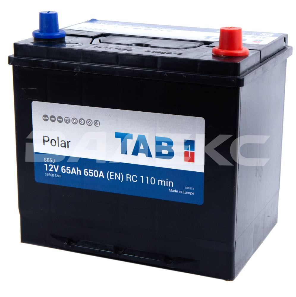 АКБ TAB_Polar_JIS 65 Ач   о/п  D23L  650A