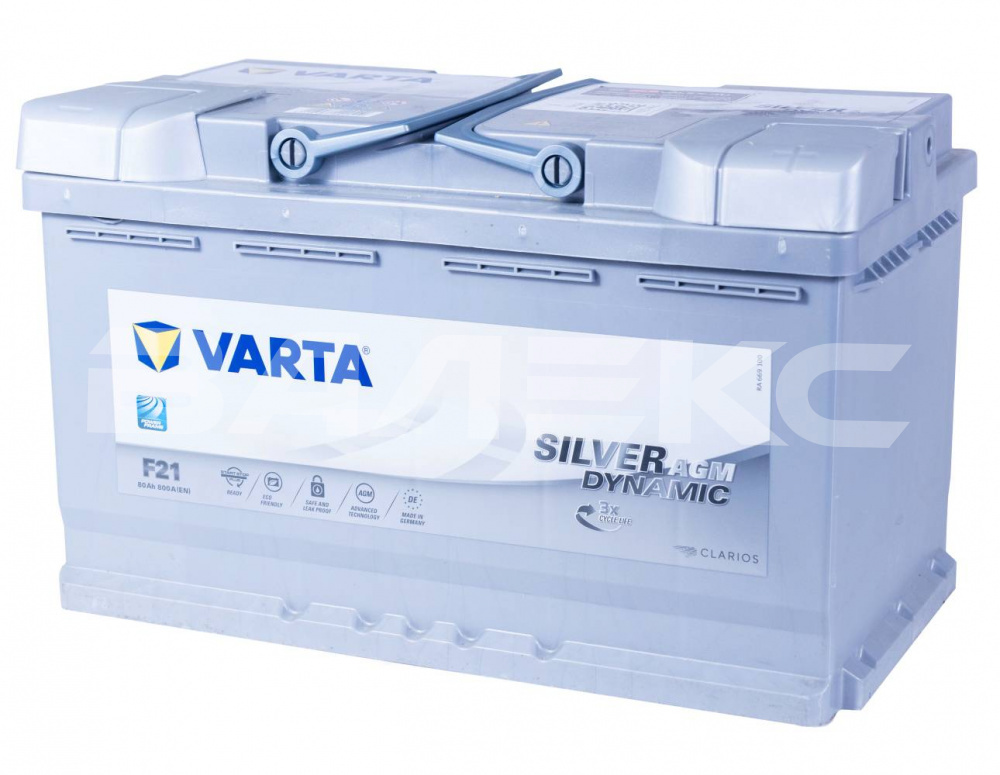 АКБ VARTA_AGM 80 Ач  обратная п.  800A