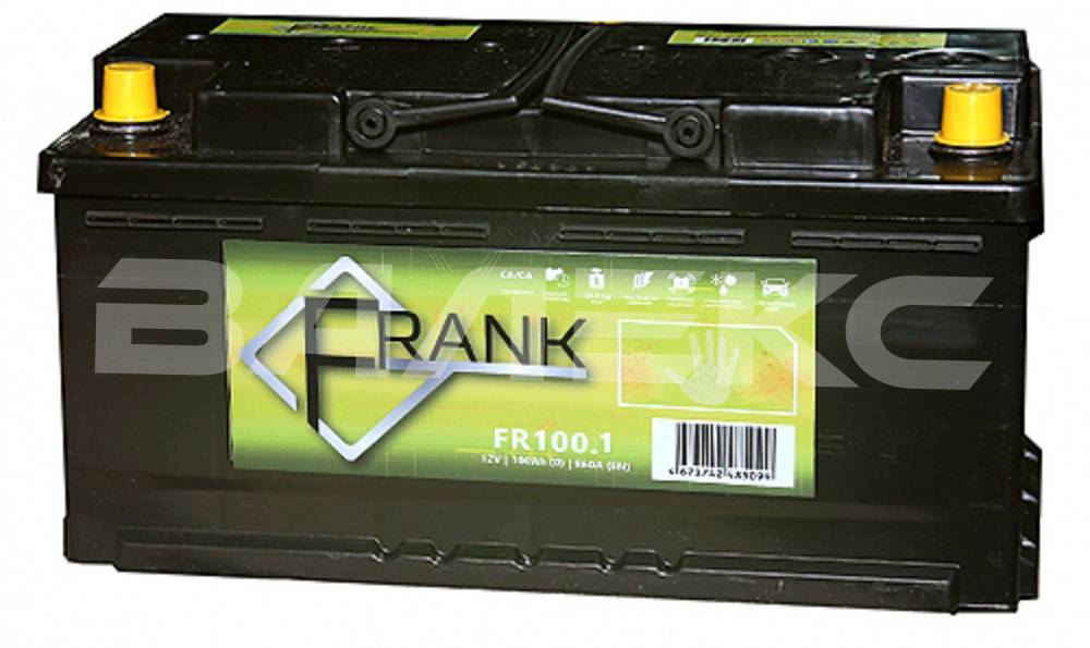 АКБ FRANK 100 Ач прямая п.  820 А