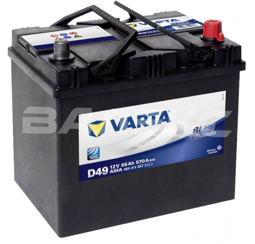 АКБ VARTA_BLUE_DYN 65 Ач   о/п.   D23L   570 А