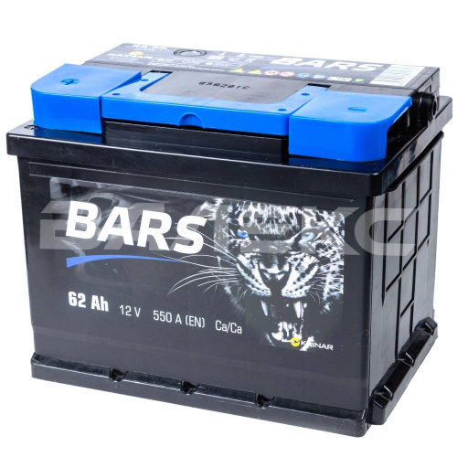 АКБ BARS 62 Ач     прямая п.     550 А фото в интернет-магазине Валекс