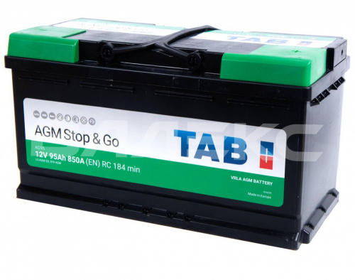 АКБ TAB_AGM 95 Ач  обратная п.  850A фото в интернет-магазине Валекс