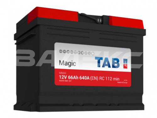 АКБ TAB_Magic 66 Ач обратная п 640А фото в интернет-магазине Валекс