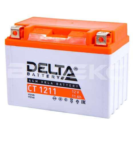 АКБ  Delta_CT_1211  12V 11 Ач 151х86х112 210А фото в интернет-магазине Валекс