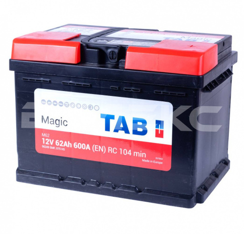 АКБ TAB_Magic_LB 62 Ач  обратная п. 600 А фото в интернет-магазине Валекс