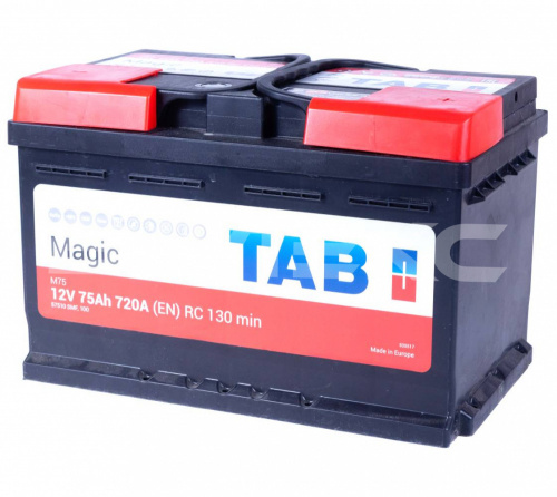 АКБ TAB_Magic_LB 75 Ач  обратная п. 720А фото в интернет-магазине Валекс
